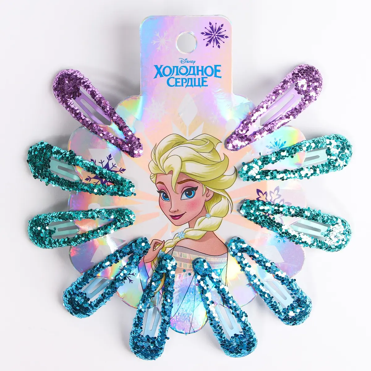 

Заколка для волос, 10 штук, холодное сердце, Разноцветный