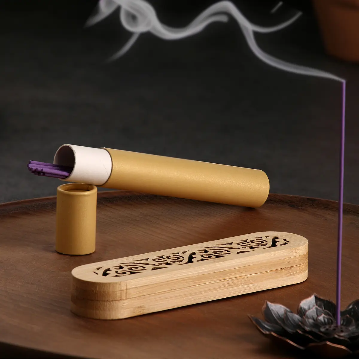 

Набор благовоний с подставкой, Фиолетовый