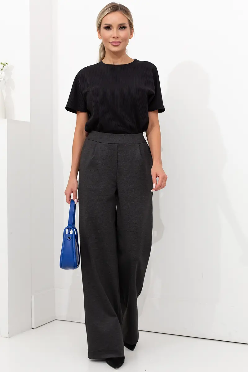 

Брюки, Серый;т.серый/полоска