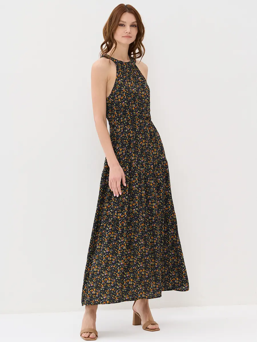 

Платье, Черный;черный цветы