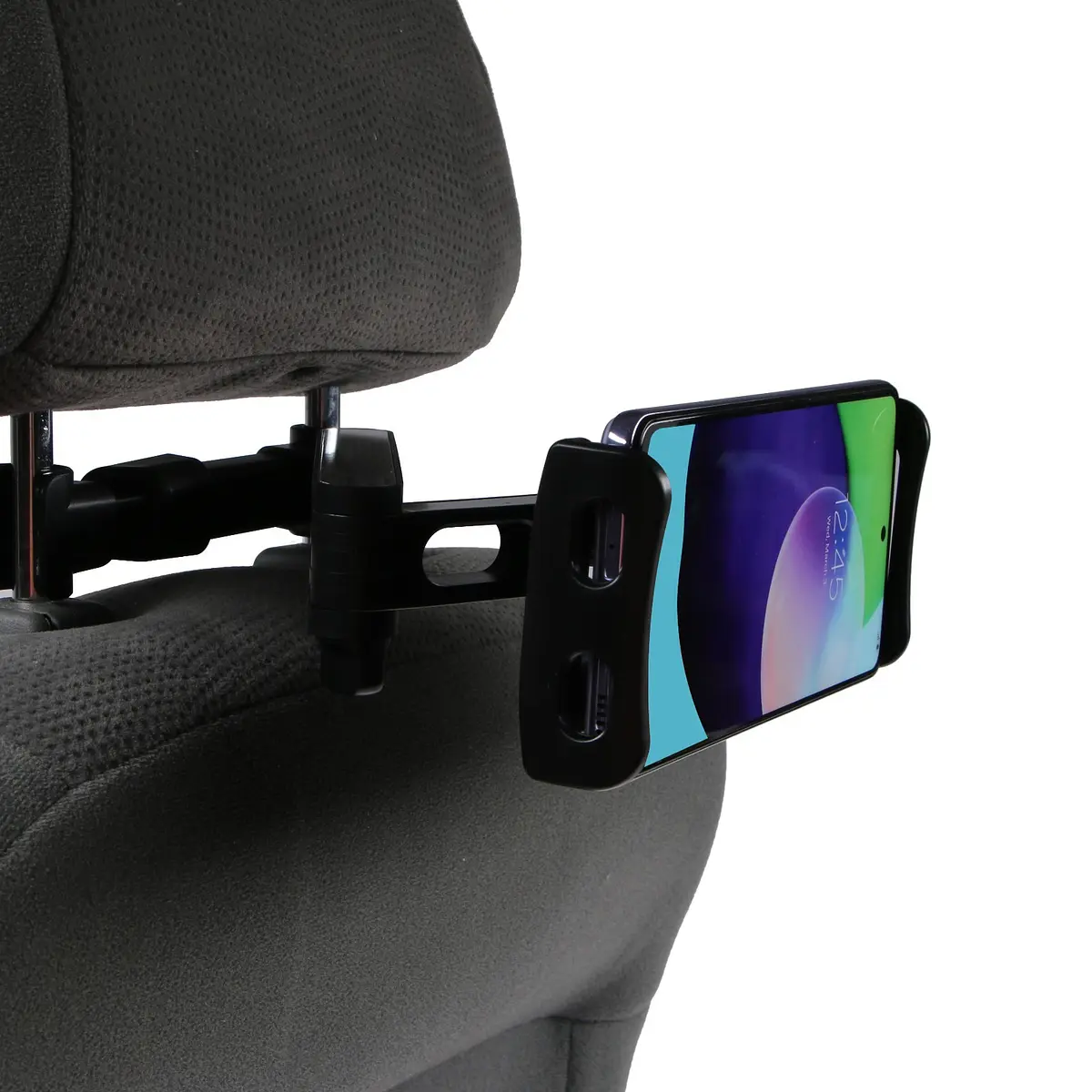 

Держатель для телефона/планшета, на подголовник авто, телескопический, 11-21 см, черный