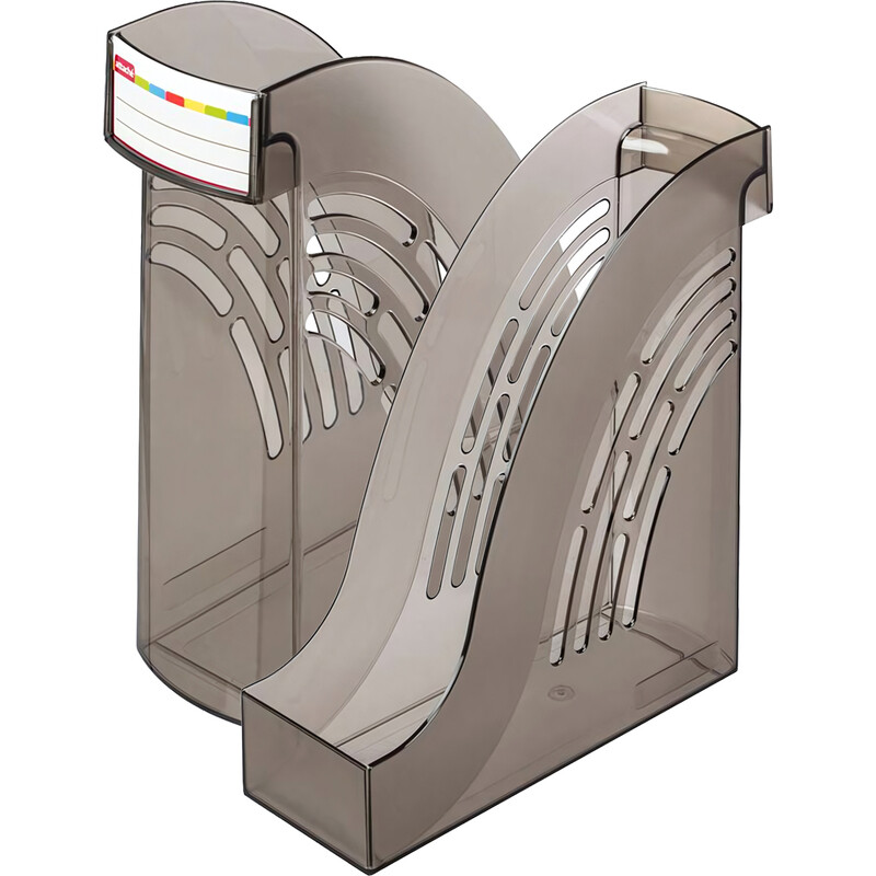 

Лоток вертикальный для бумаг 95 мм Attache пластиковый серый (2 штуки в упаковке)