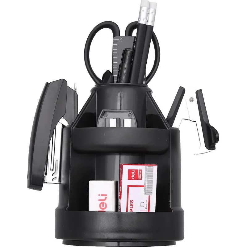 

Набор канцелярский Deli E38250A пластиковый 15 предметов черный вращающийся