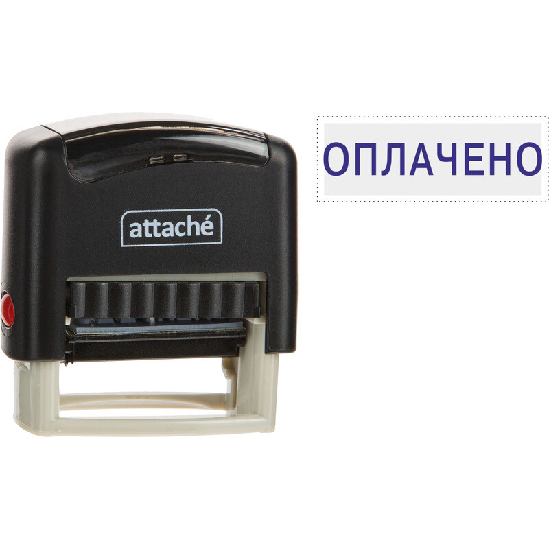 

Штамп стандартный Оплачено Attache 36x5 мм