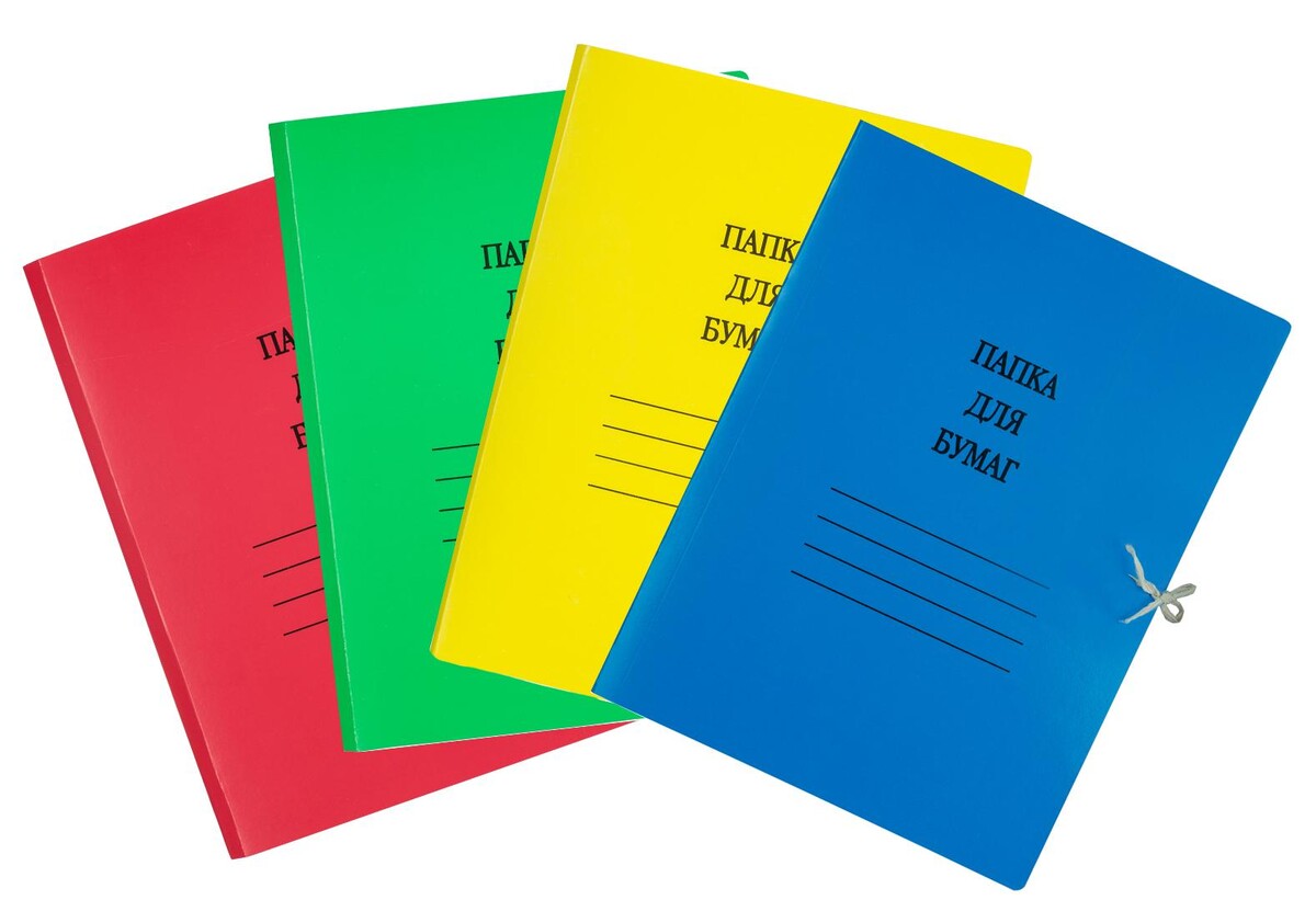 

Папка с завязками Attache Дело А4 20 мм мелованный картон до 200 листов (плотность 300 г/кв.м, 20 штук в упаковке), В ассортименте