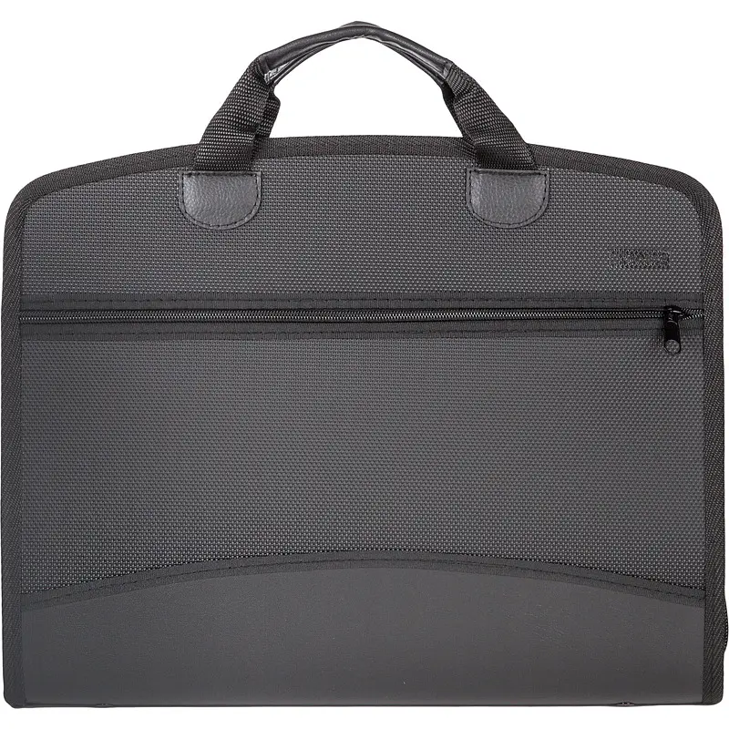 

Папка-портфель пластиковая Комус А4+ черная (37.5х28 см, 5 отделений), Черный