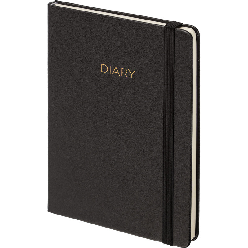 

Ежедневник недатированный Attache Dairy искусственная кожа А5 136 листов черный с фиксирующей резинкой