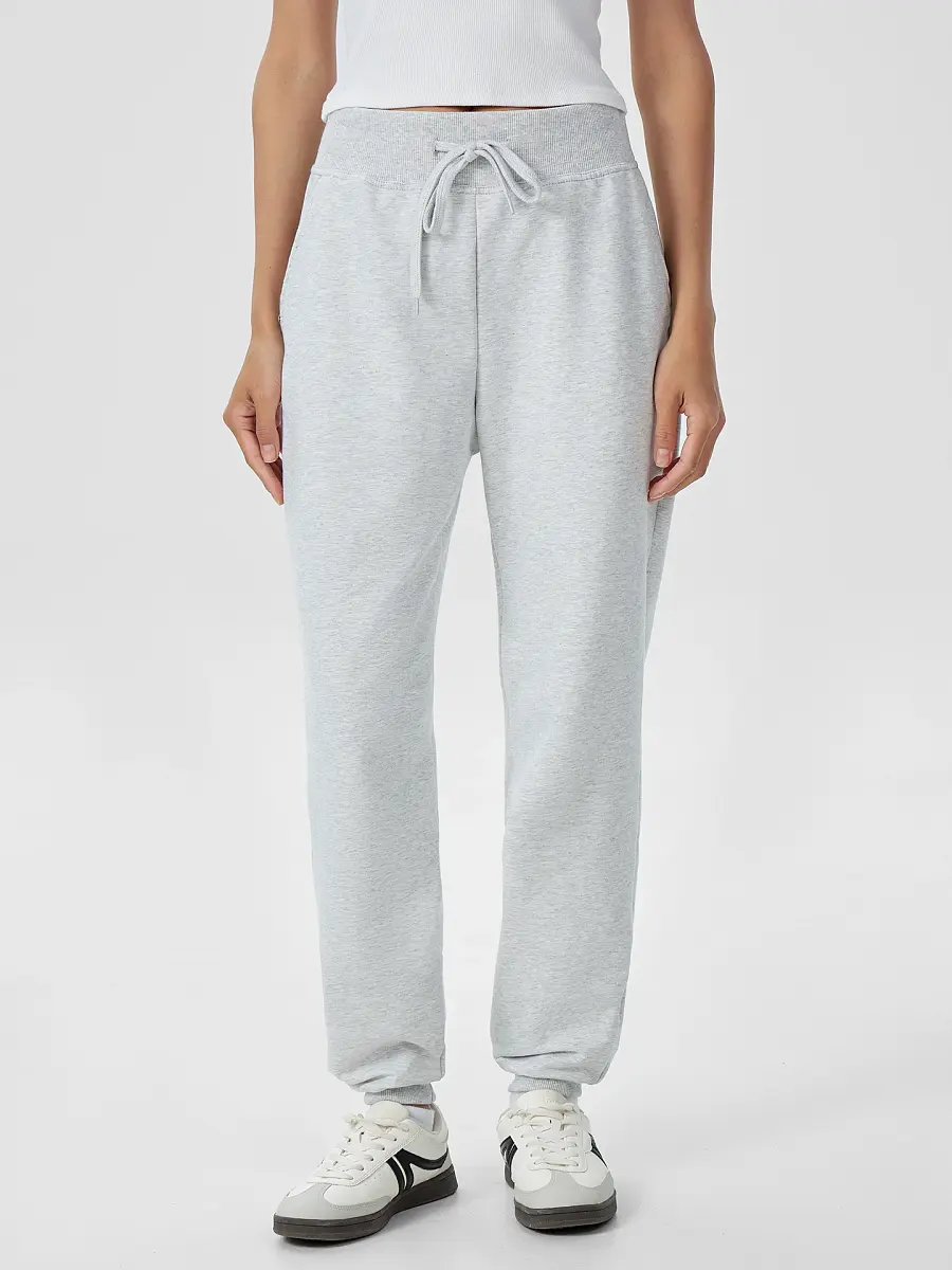 

Брюки женские спортивные в сером оттенке, Серый;серый меланж 4306-а