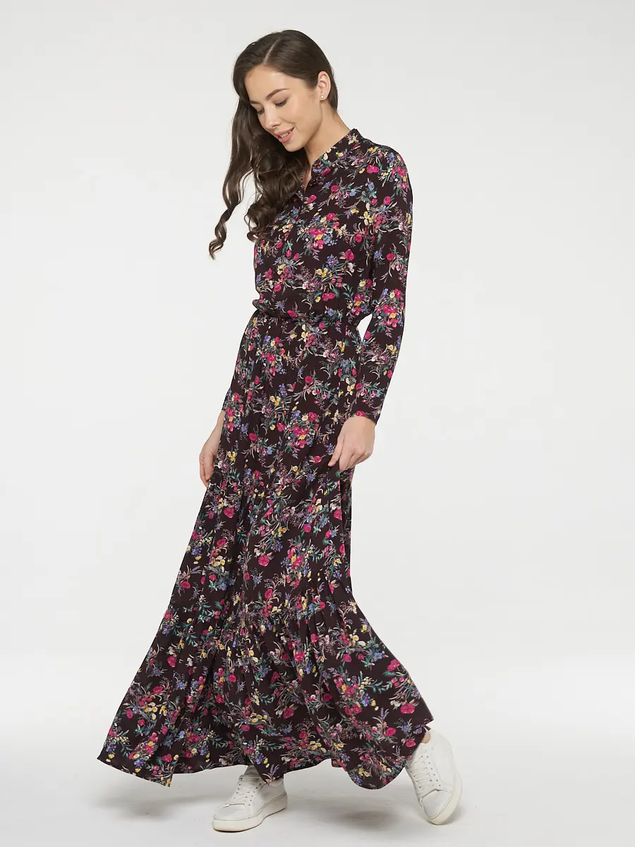 

Платье, Фиолетовый;т.сливовый цветы