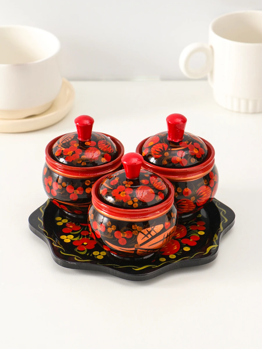 

Набор для специй на подставке, Разноцветный