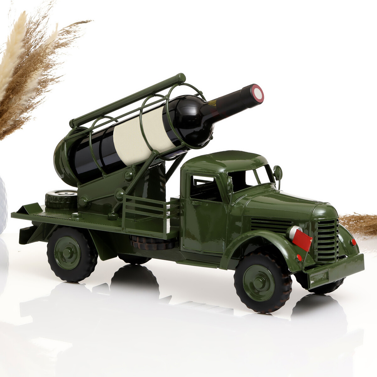 

Фигурка металл, держатель для бутылки, Зеленый