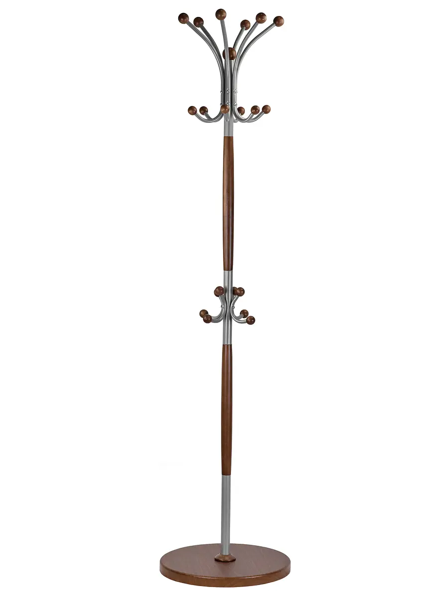 

Вешалка напольная Д 1 металлик/ средне-коричневый