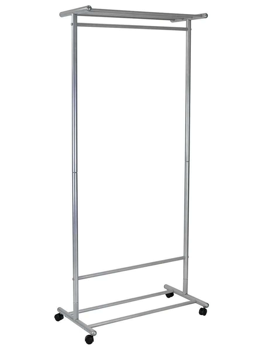 

Вешалка напольная на колесах М 9 металлик