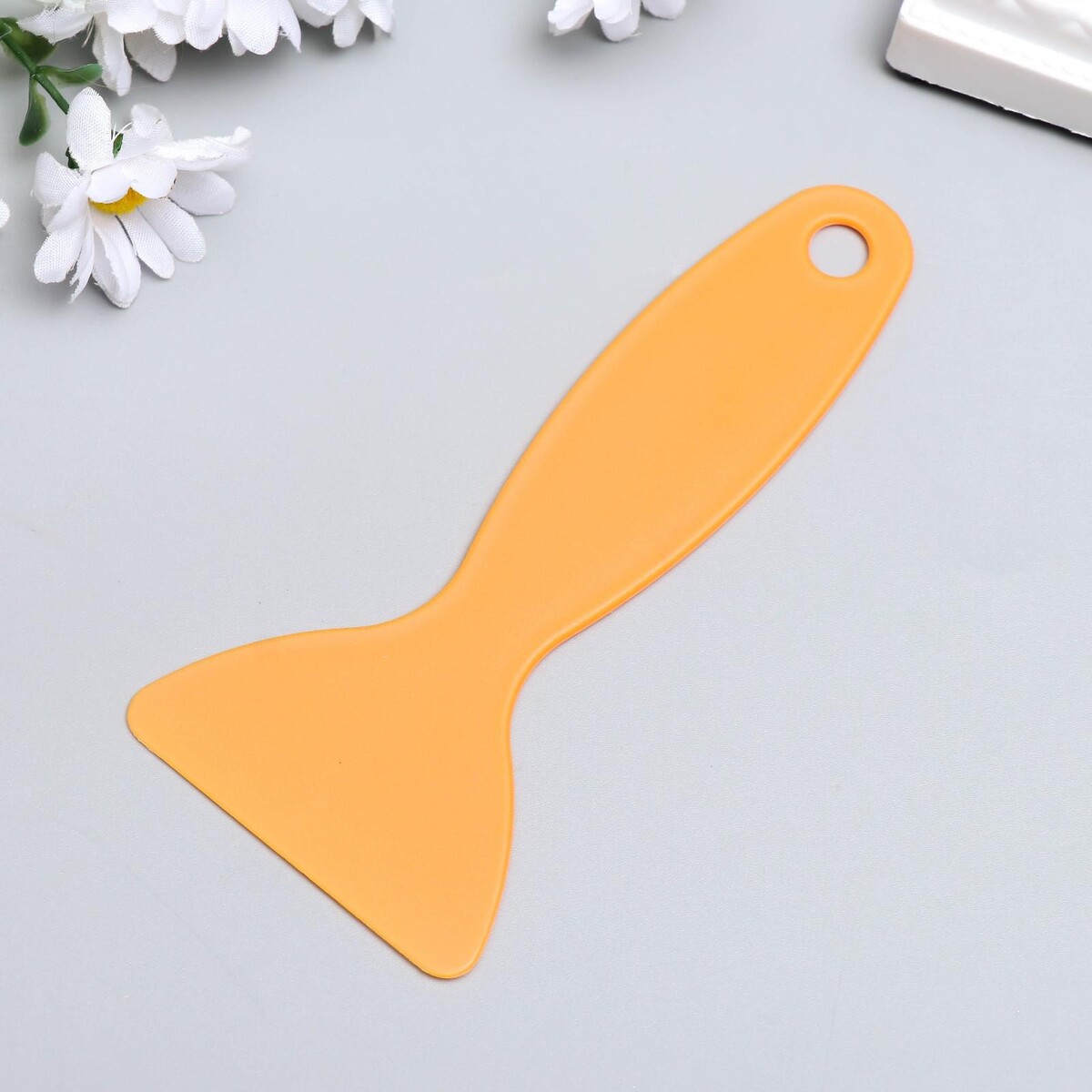 

Инструмент пластик скребок для разглаживания по ровной поверхности, 13×6 см