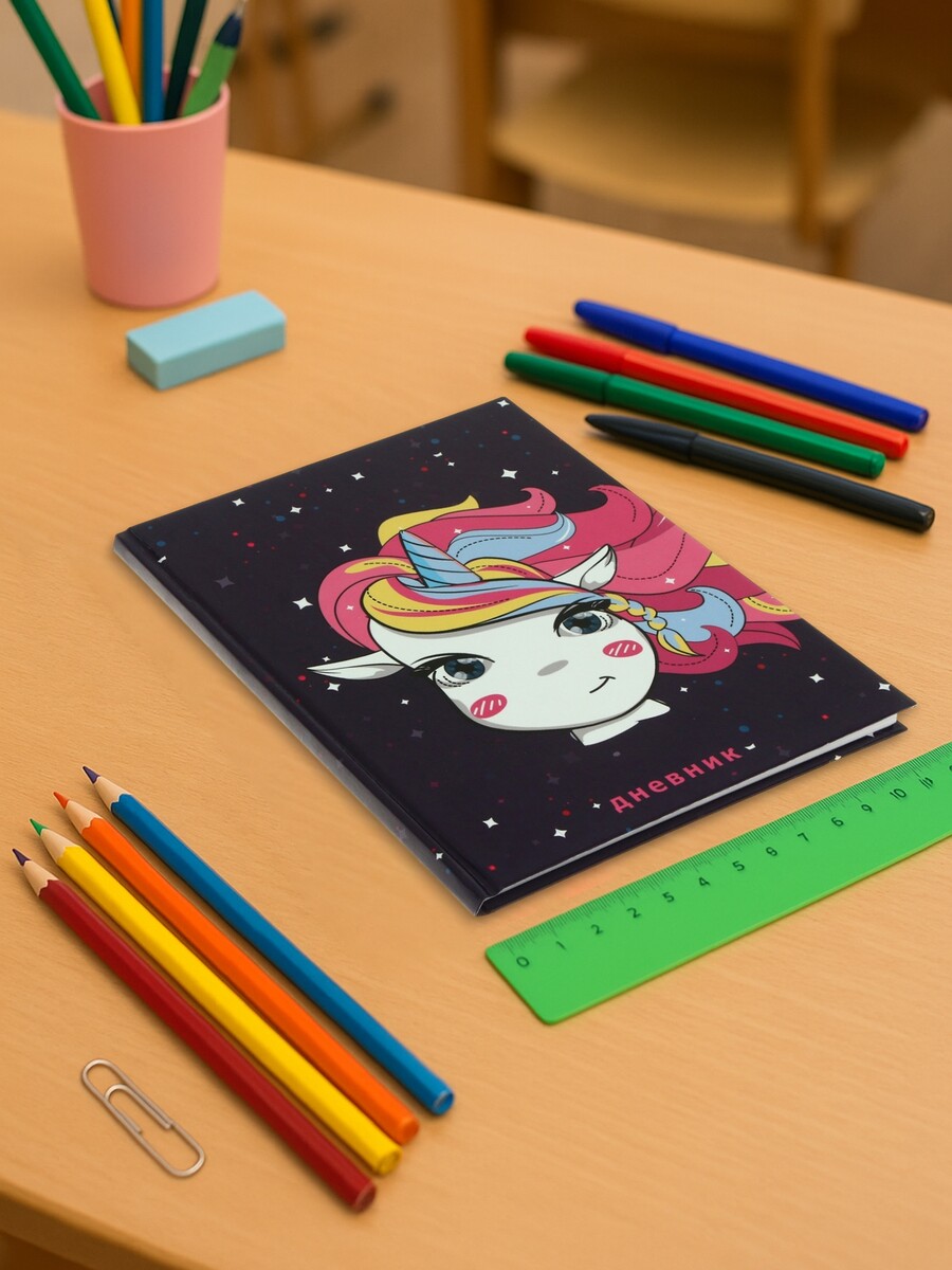 

Дневник школьный для 1-4 классов,, Черный