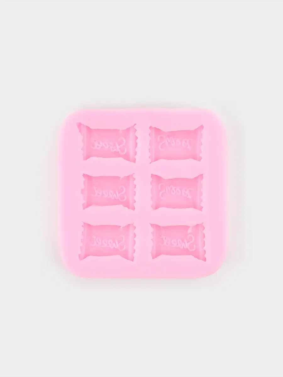 

Молд для заливки sweet, силикон, 6 ячеек, 6×1 см, розовый