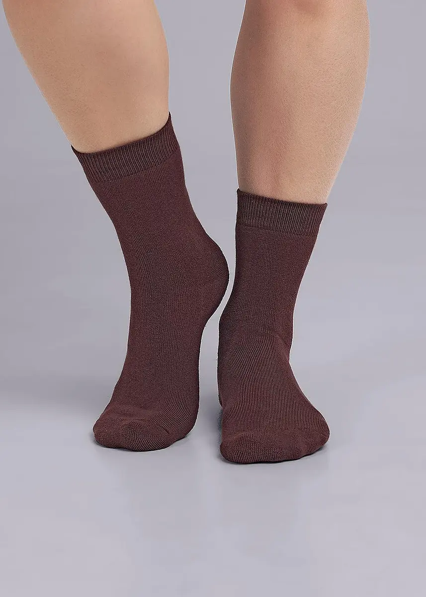 

Носки, Коричневый;т.коричневый