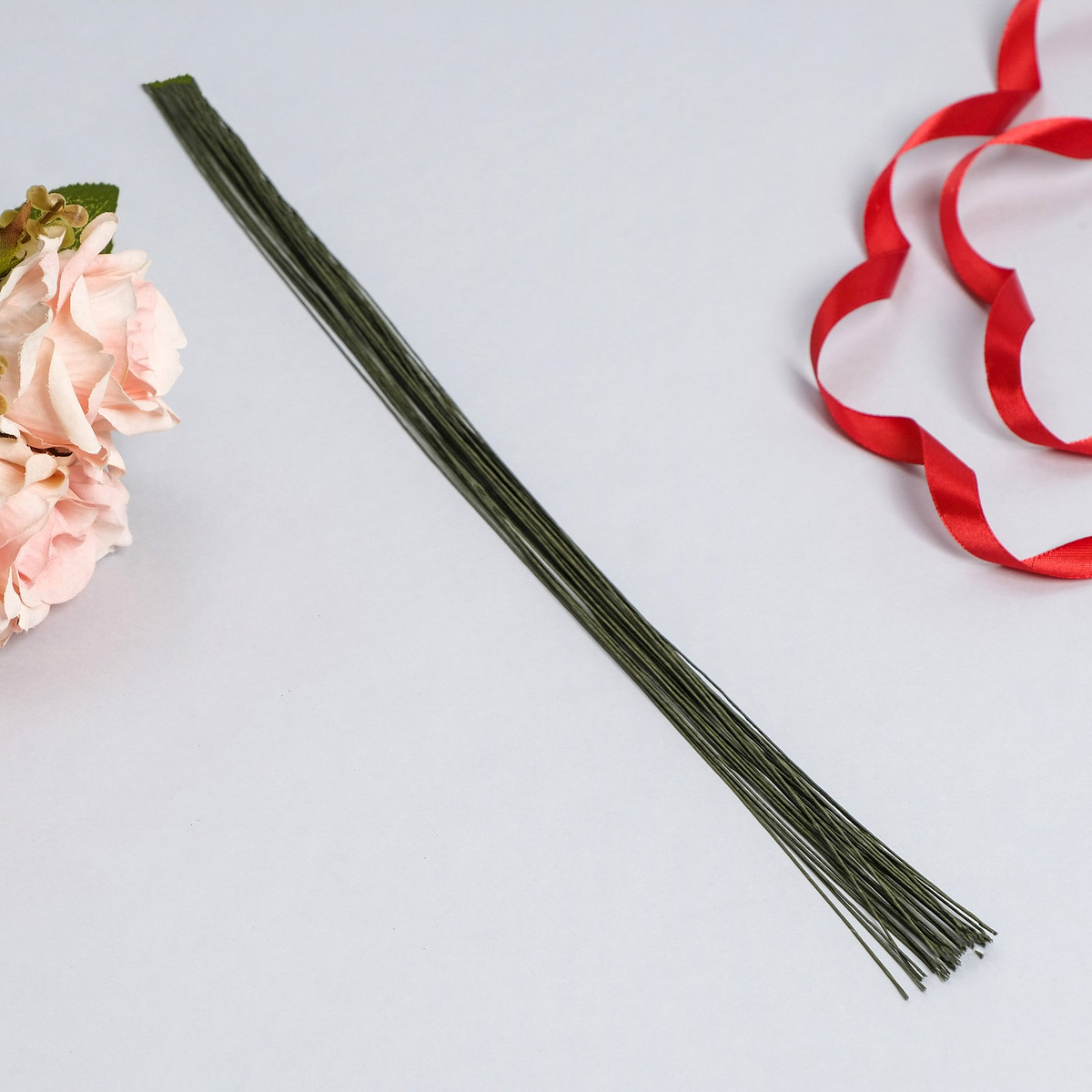 

Флористическая проволока в бумажной оплетке, Зеленый