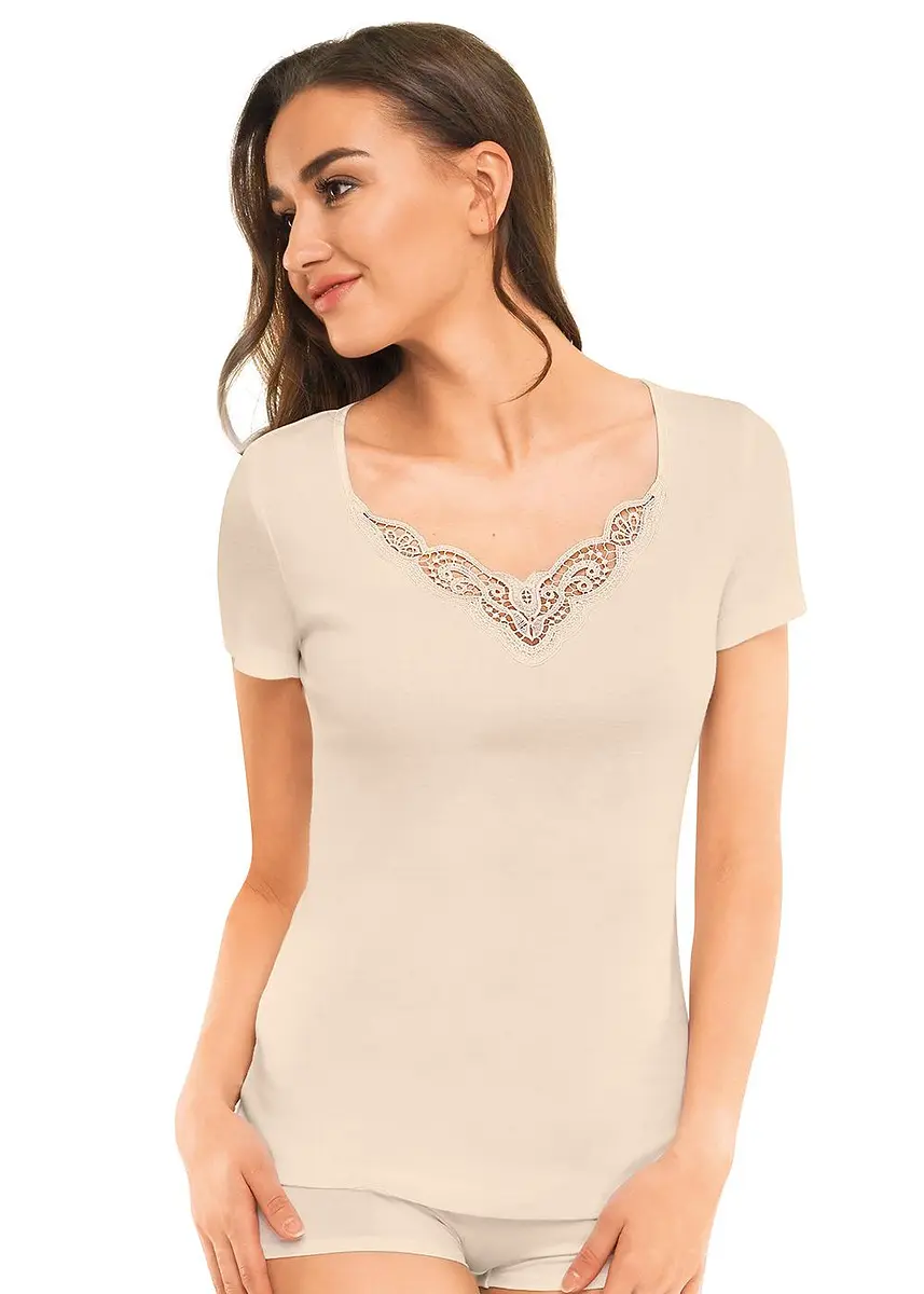 

Футболка, Бежевый;св.бежевый