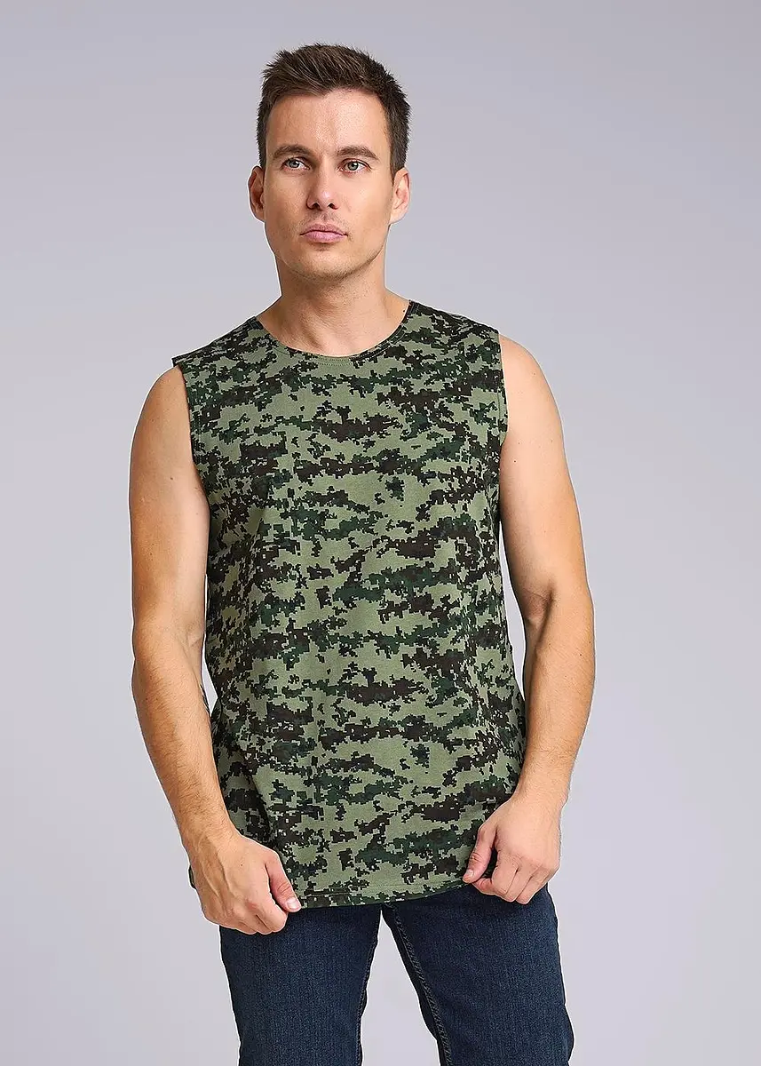 

Майка, Хаки;т.коричневый/т.зеленый