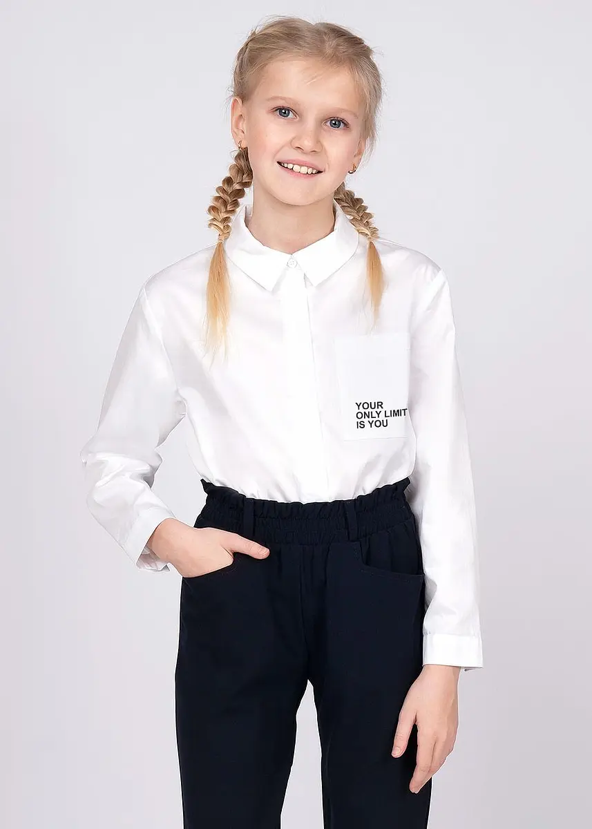 

Блузка рубашка, Белый