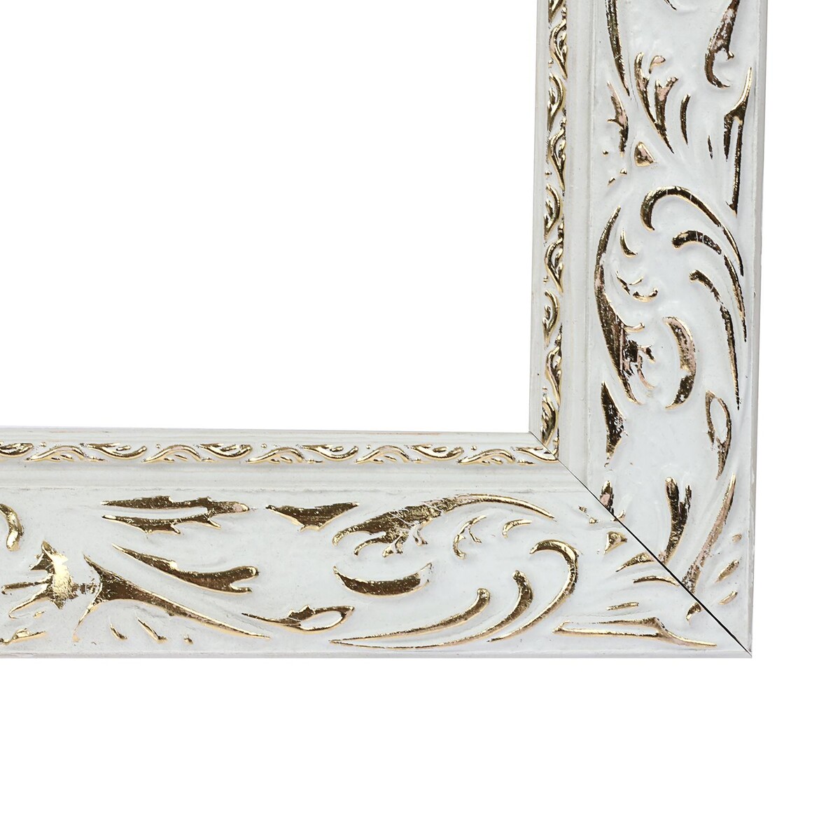 

Рама для картин (зеркал) 50×50×4 см, дерево, Белый;золотистый