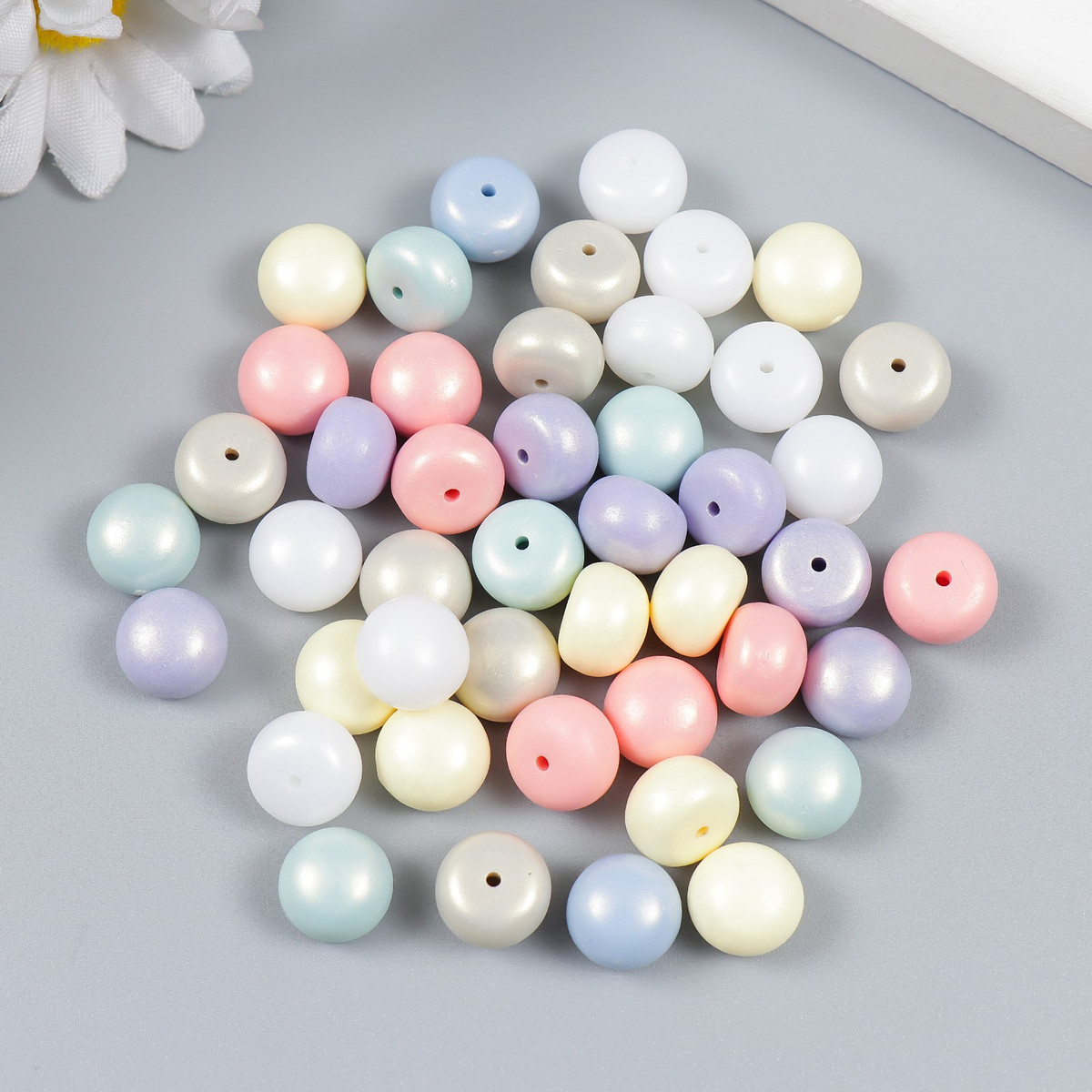 

Бусины с несквозным отверстием, Микс