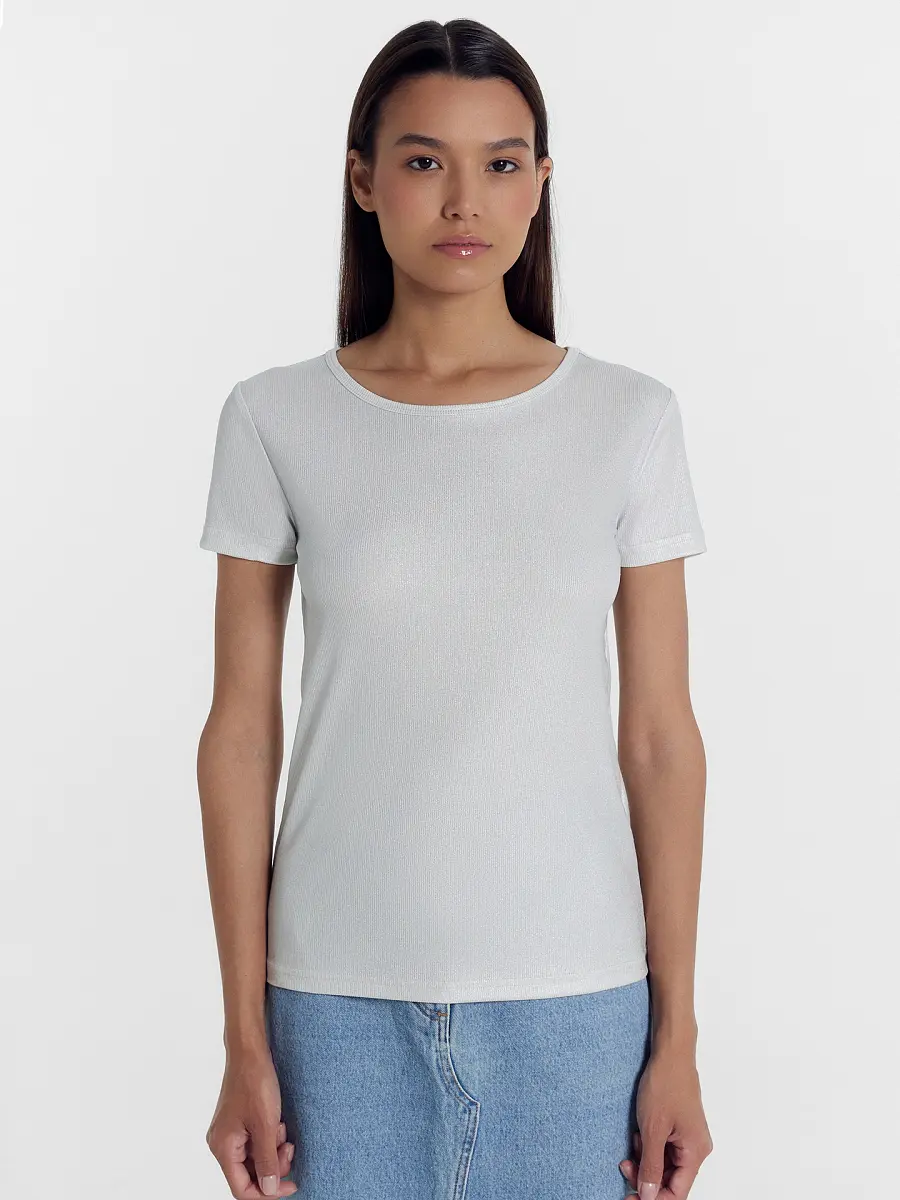 

Джемпер женский в серебристом цвете, Серебристый