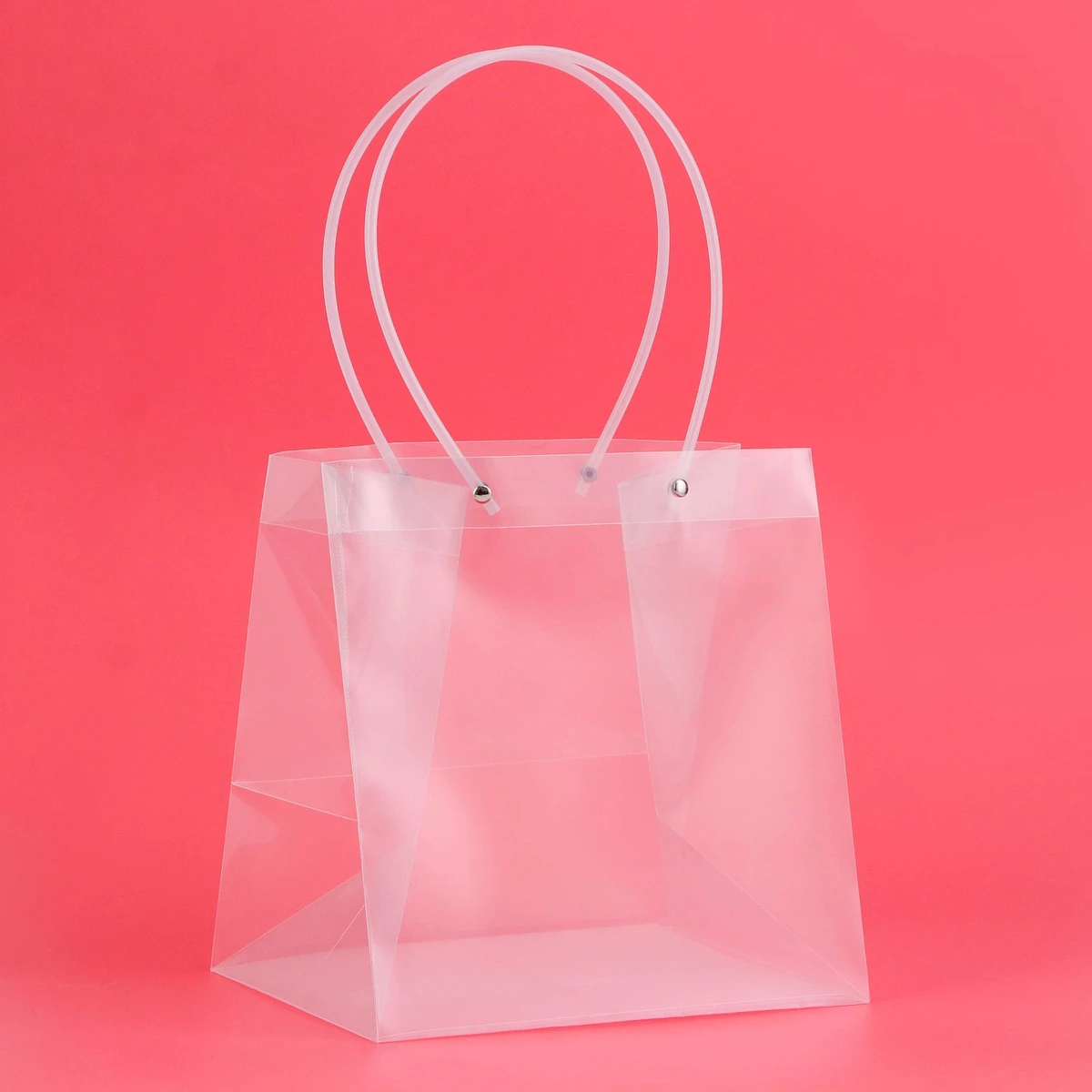 

Пакет подарочный с квадратным дном, пп прозрачный, 23×18×24 см