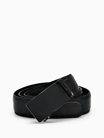 Ремень мужской, 126×3.5 см, натуральная 