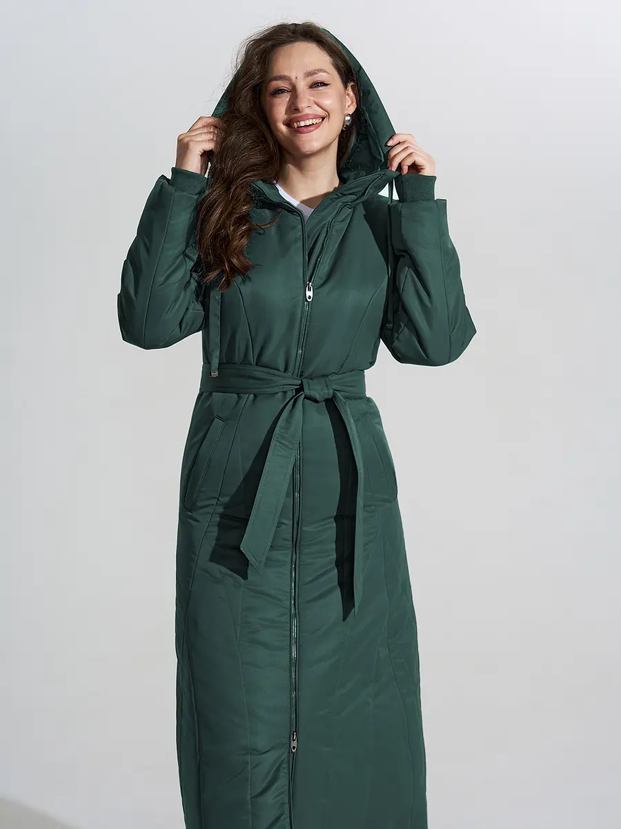 

Пальто, Зеленый;малахитовый