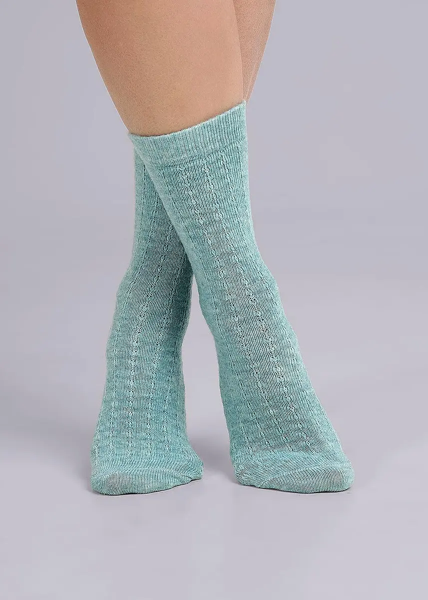

Носки, Бирюзовый;меланж св.бирюзовый