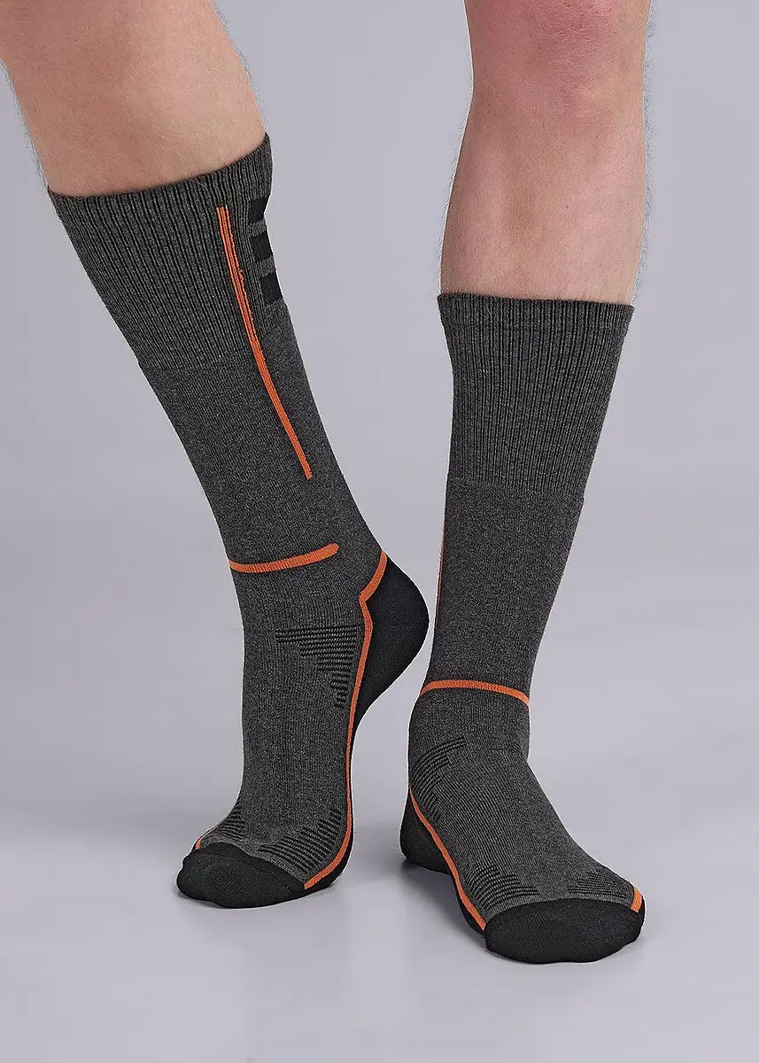 

Носки, Серый;меланж т.серый