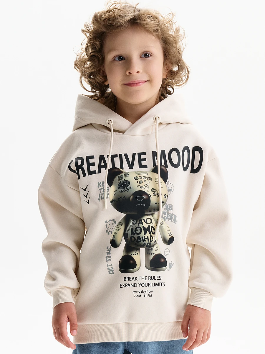 

Толстовка, Бежевый;молочный