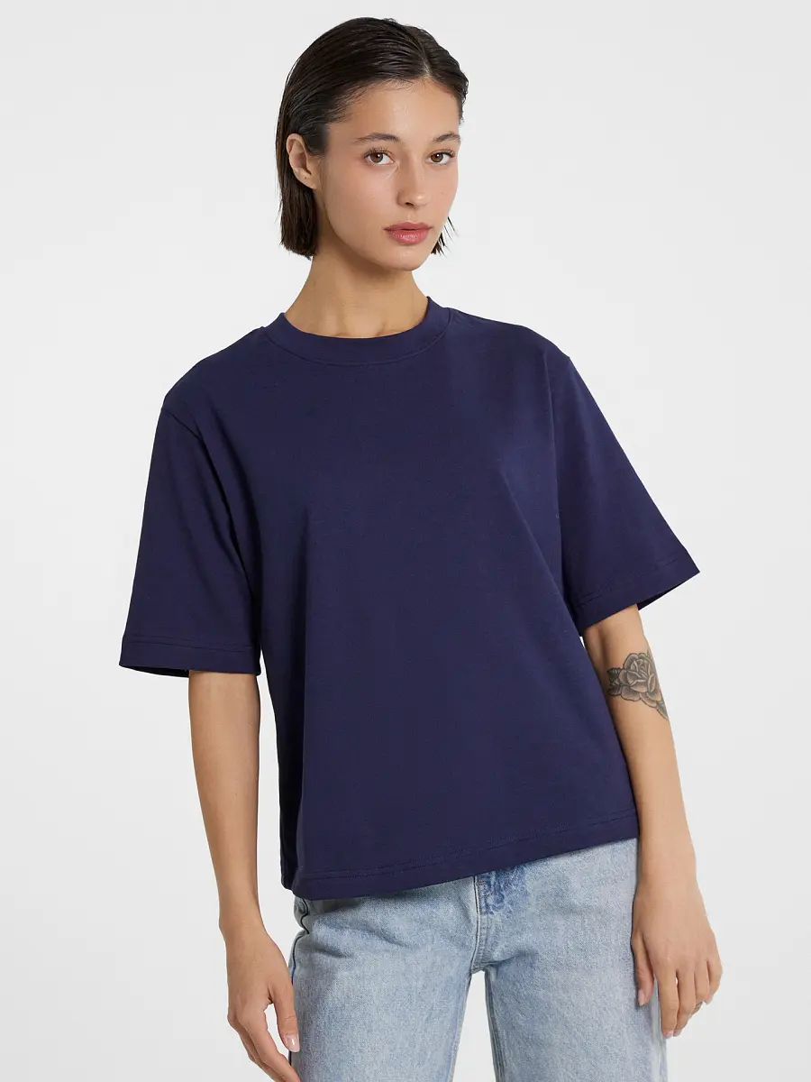 

Футболка женская в синем цвете, Синий;синее небо