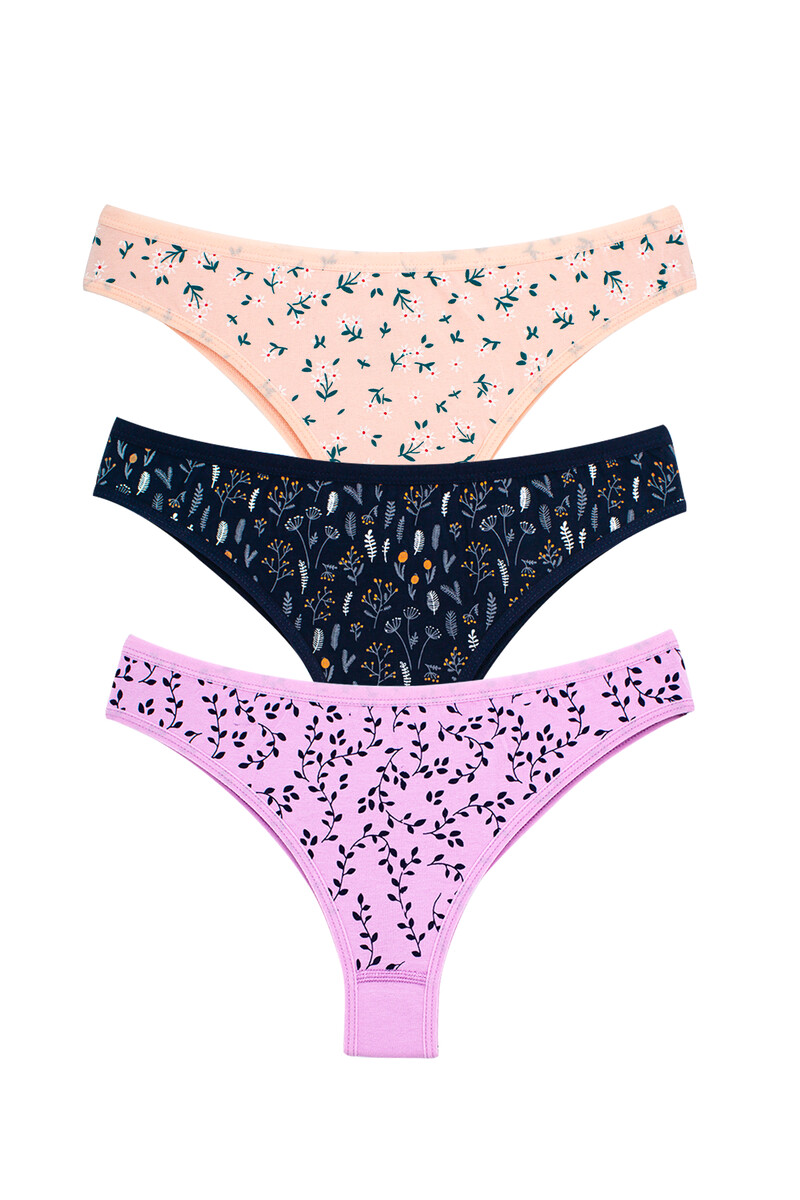 

Набор женских трусов 3 шт, Разноцветный