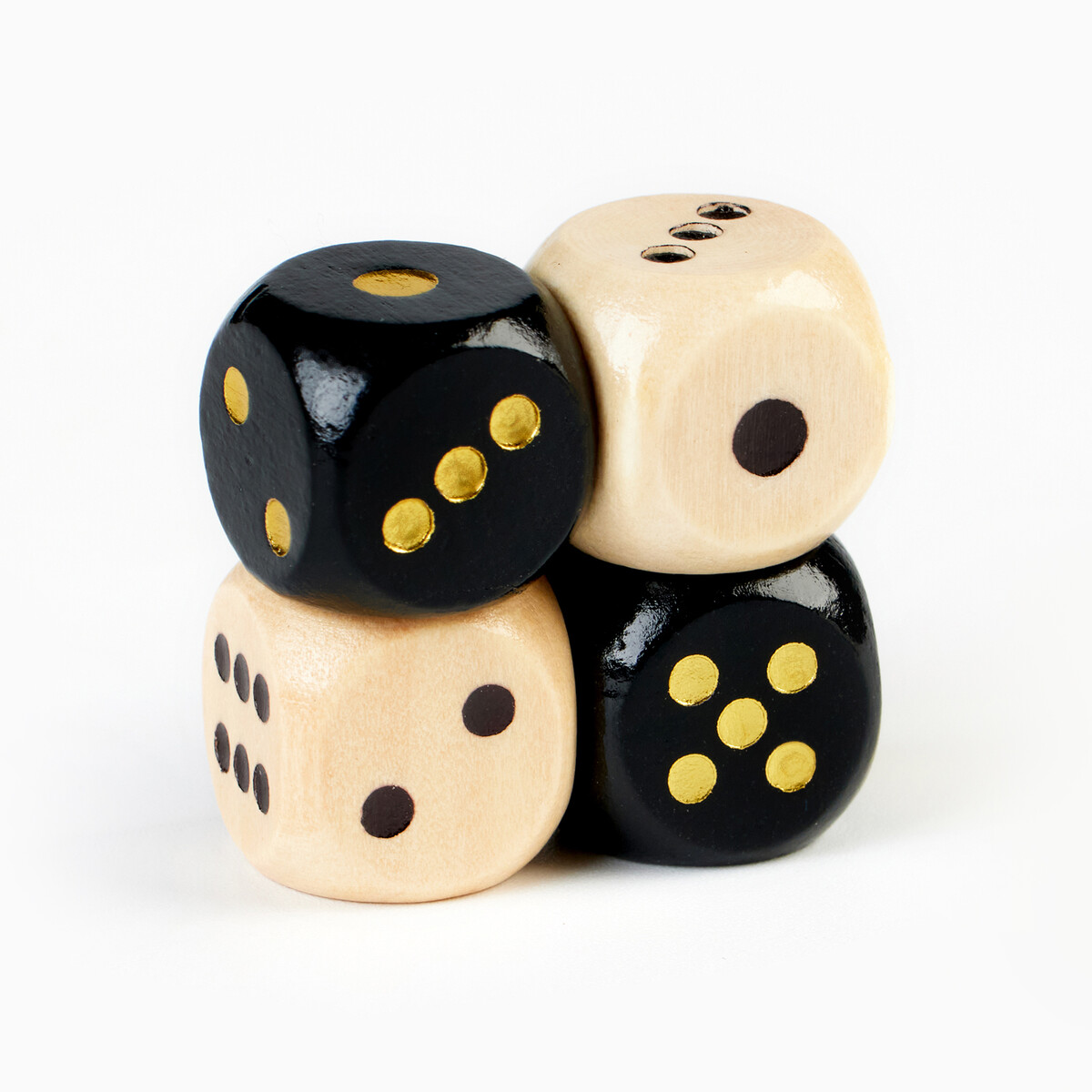 

Кубики игральные, 1.6×1.6 см, набор 4 шт.