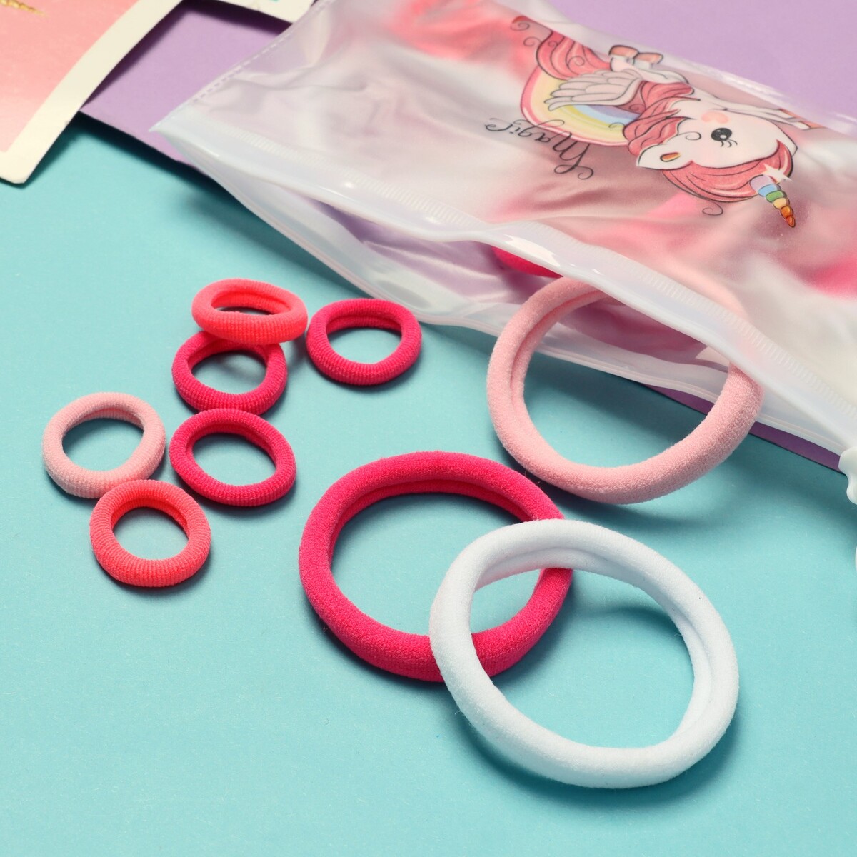 

Резинки для волос, Разноцветный;микс