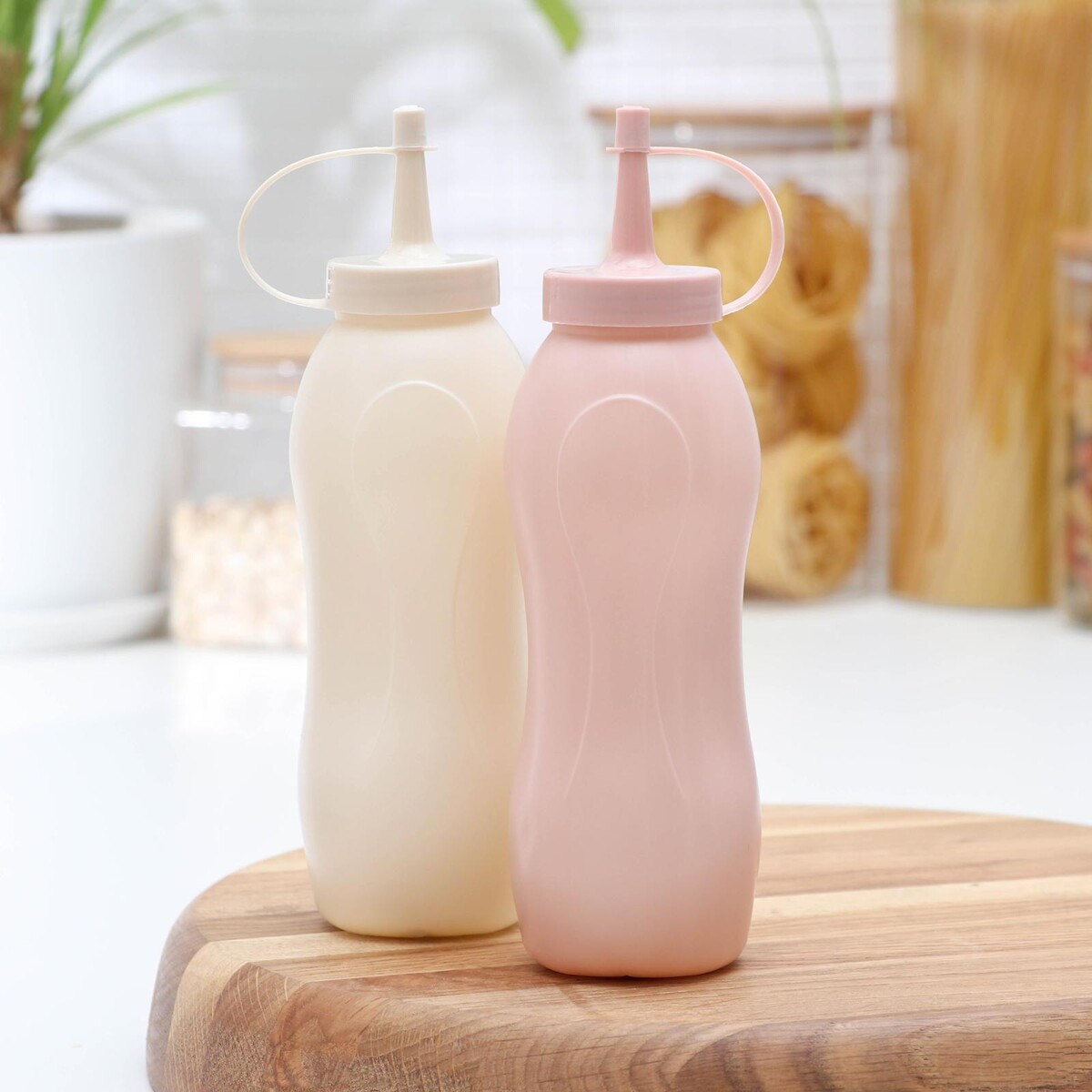 

Бутылка для соуса, набор 2 шт., 350 мл, пластик, 11.5×5.5×19.5 см, розовый, желтый, Желтый;розовый