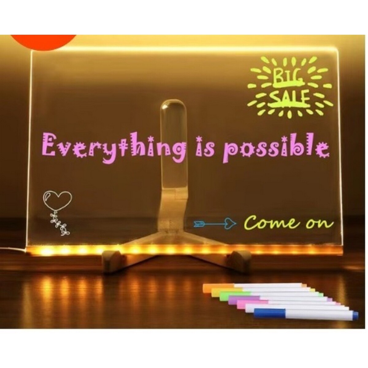 

Ночник для рисования с маркером, 20×20 см