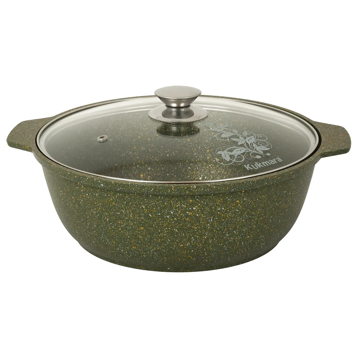 

Кастрюля-жаровня литая 3,0л стеклянная крышка