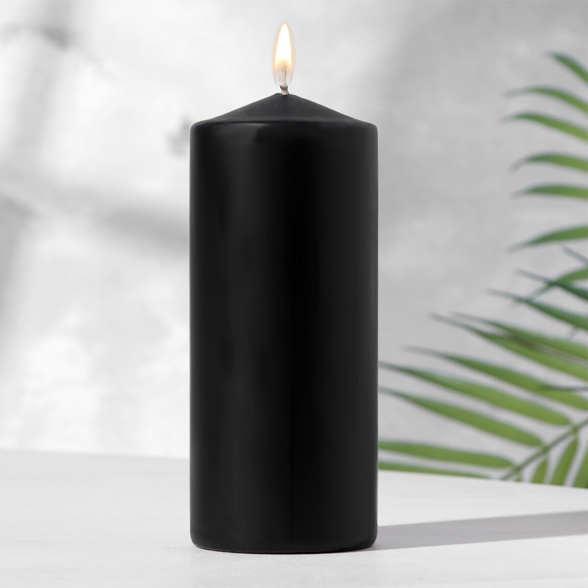 

Свеча - цилиндр, 6×14 см, 350 г, 19 ч, Черный