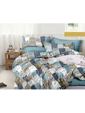 Постельное белье 1,5 сп (2 нав. 50х70)