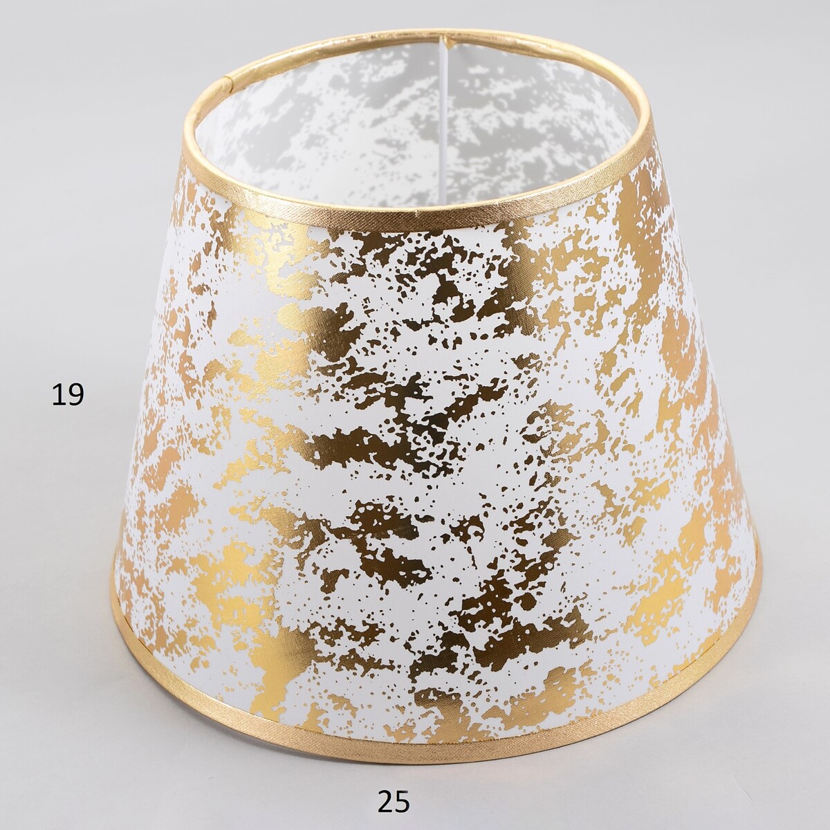 

Абажур e27, золото, 25×25×19 см, Золотистый