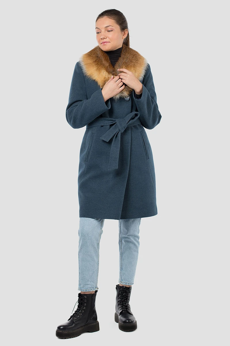 

Пальто пояс, Бирюзовый;морская волна