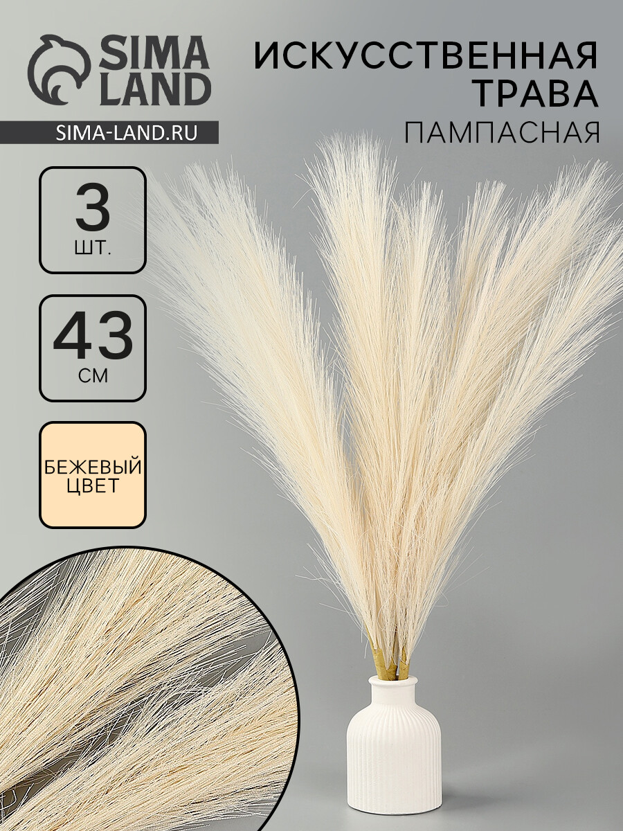 

Сухоцветы искусственные, Бежевый