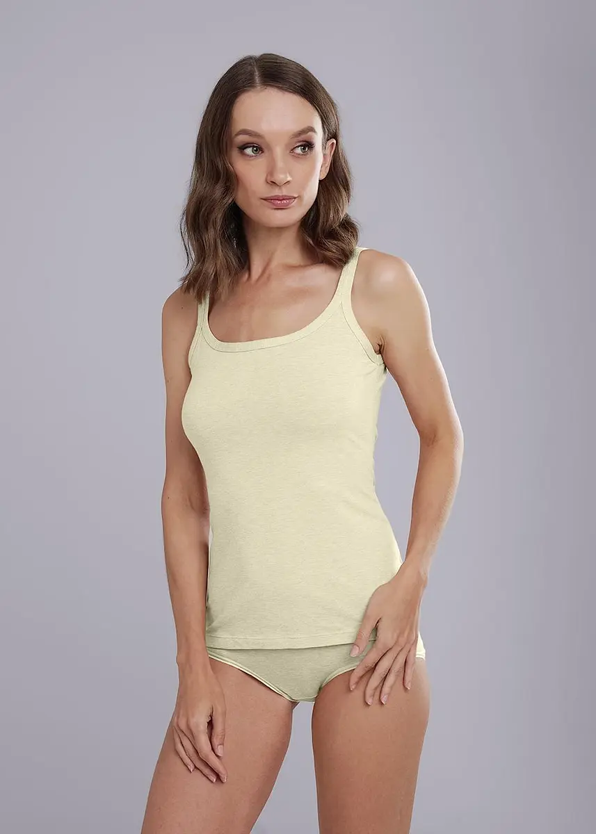 

Майка топ, Бежевый;меланж св.бежевый