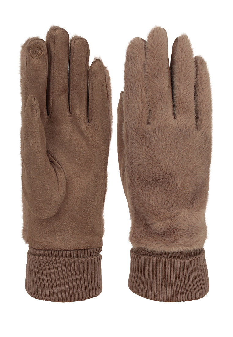 

Перчатки, Бежевый;темно-бежевый