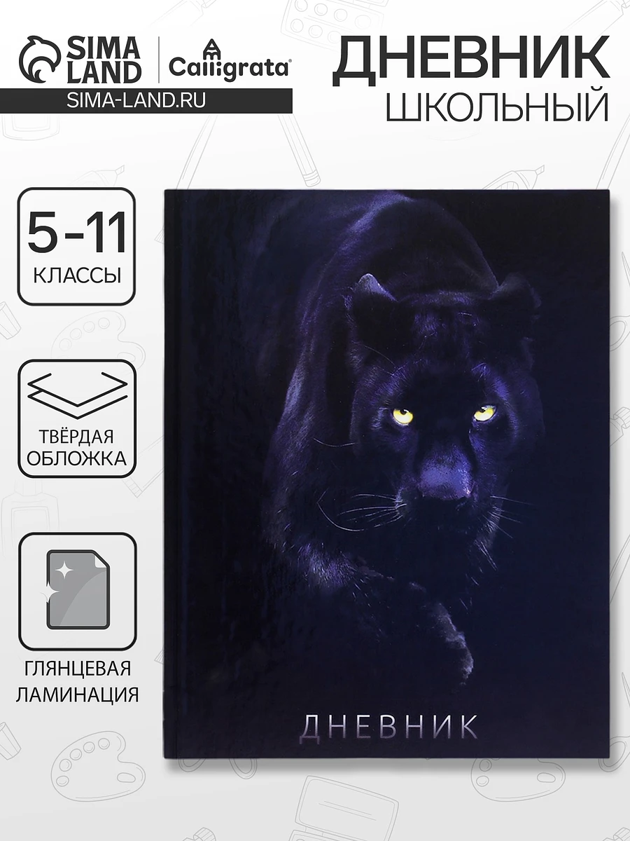 

Дневник школьный для 5-11 классов,, Черный