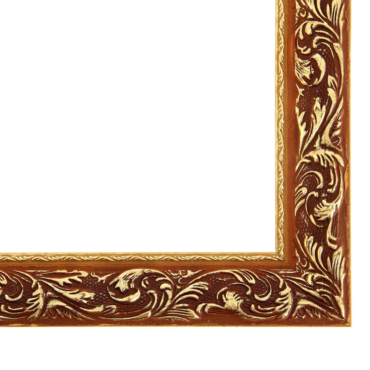 

Рама для картин (зеркал) 30×40×4 см, дерево, Коричневый;золотистый